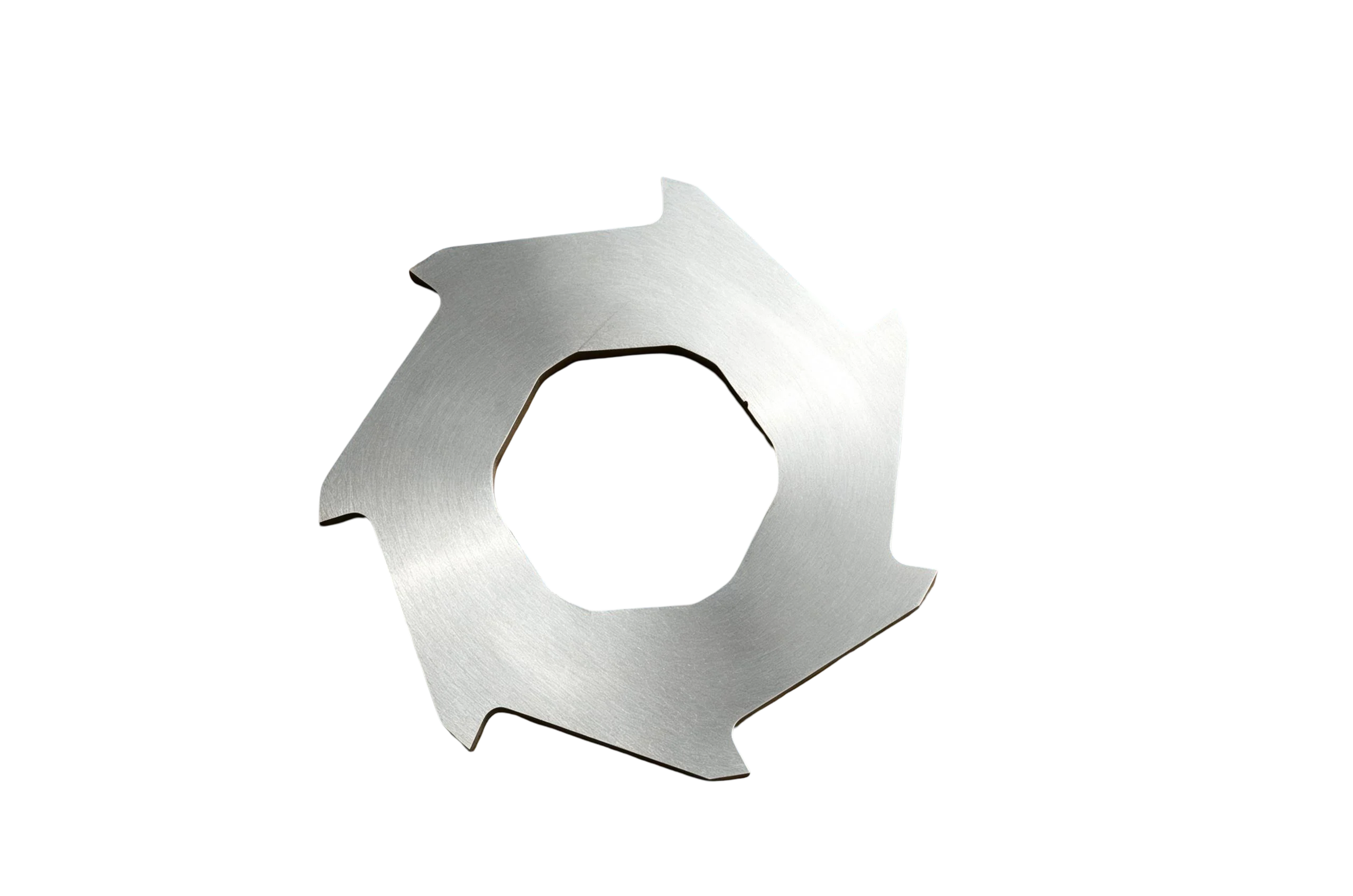 Double-shaft cutter disc in NJDETE's published replacement-blade product photograph